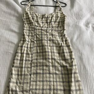 Plaid mini dress